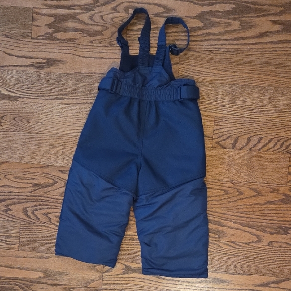 Cat & Jack - Dark Blue Kids Snow Bib Overalls - 18 Months - Picture 7 of 7